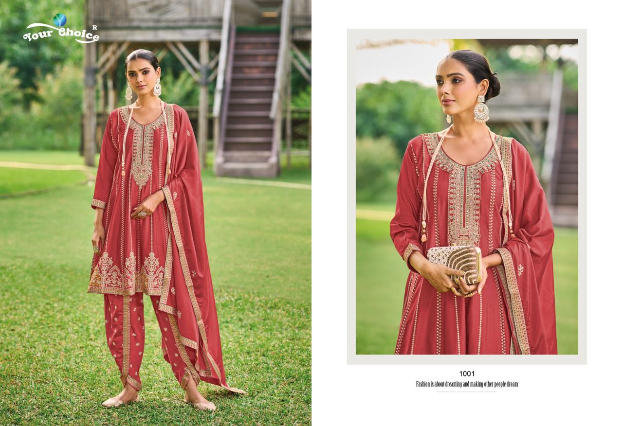 Your Choice Dhoti Style Designer Wedding Salwar Suits Wholesale Market  In Surat
